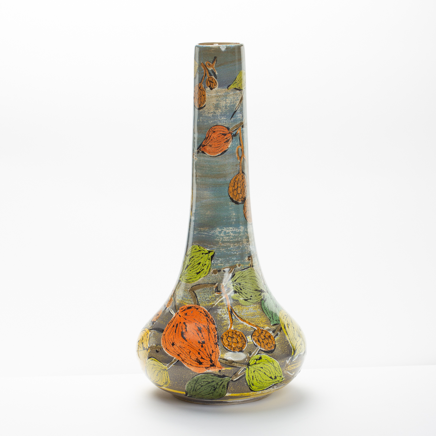 qing vase leaves LK256Y499