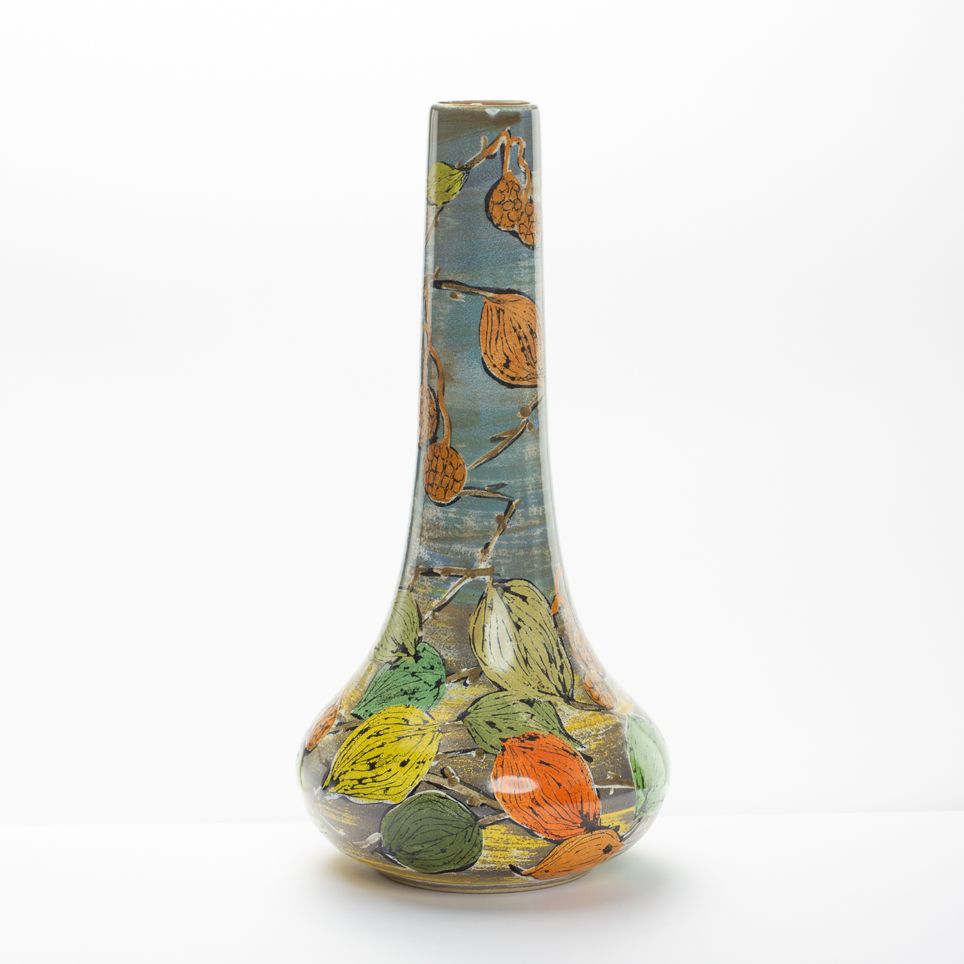 qing vase leaves LK256Y499