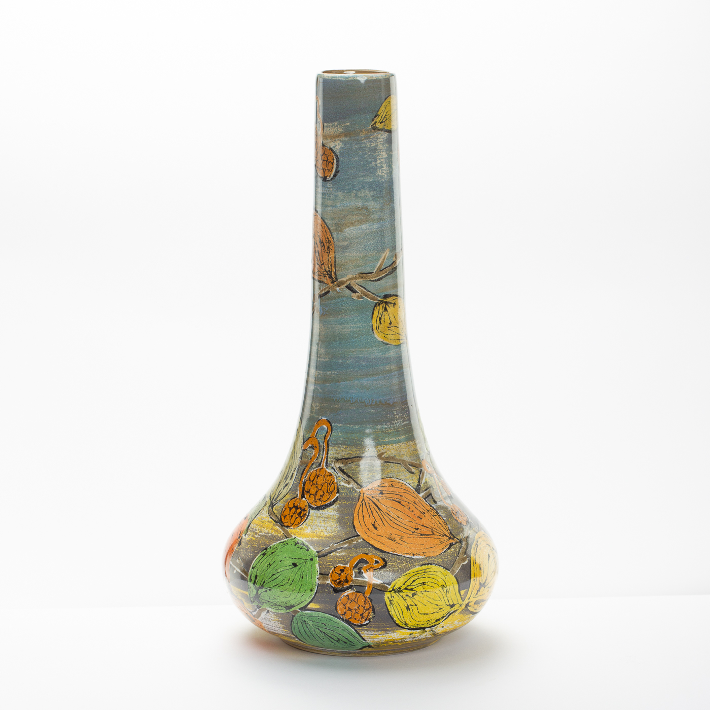 qing vase leaves LK256Y499