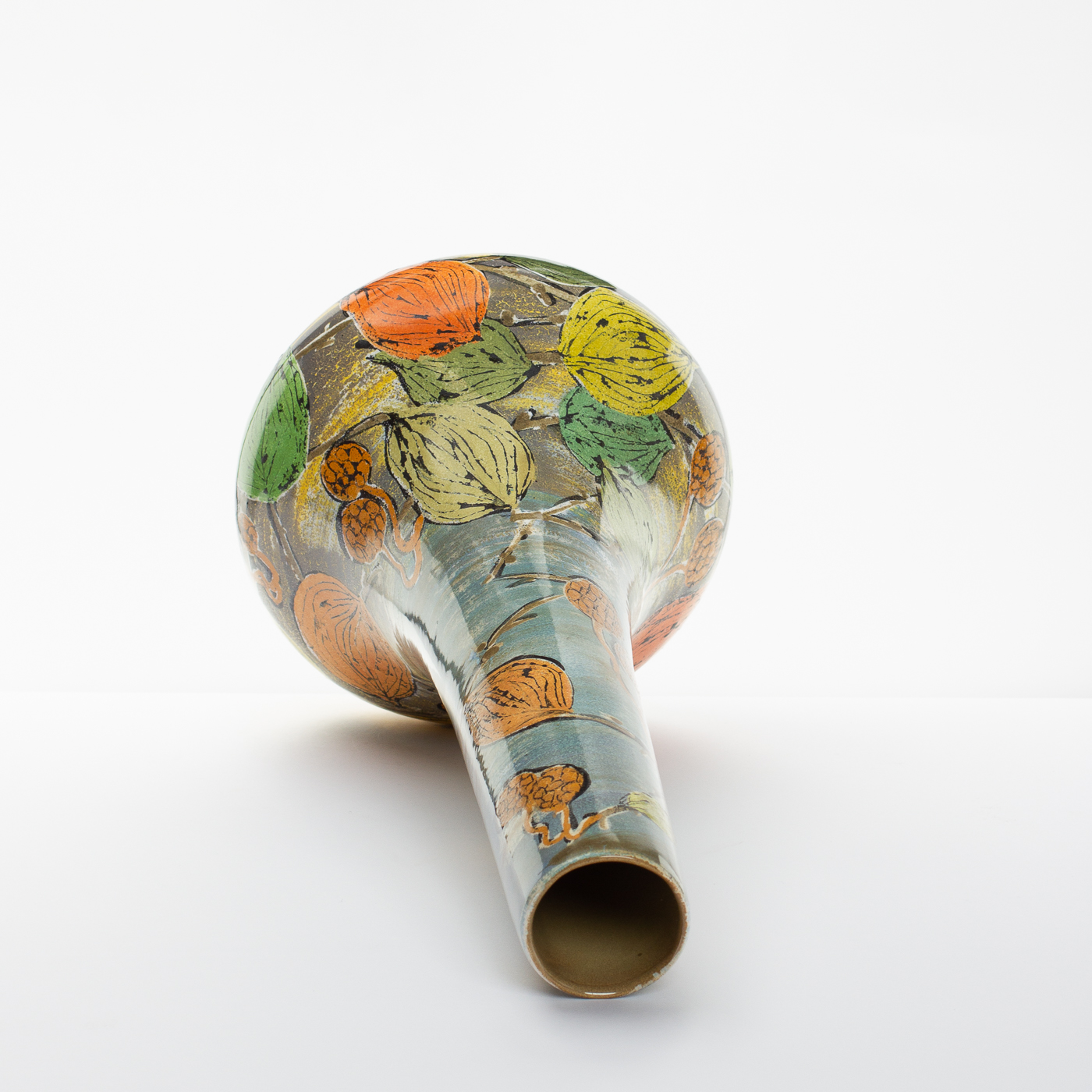 qing vase leaves LK256Y499