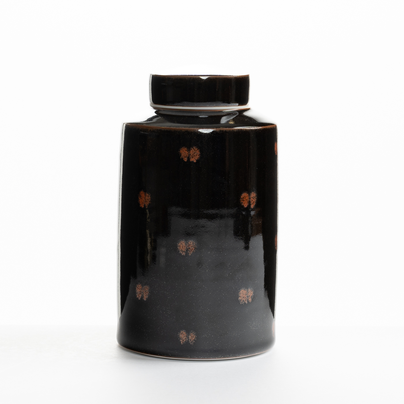 Tenmoku Lidded jar CK233Y1545