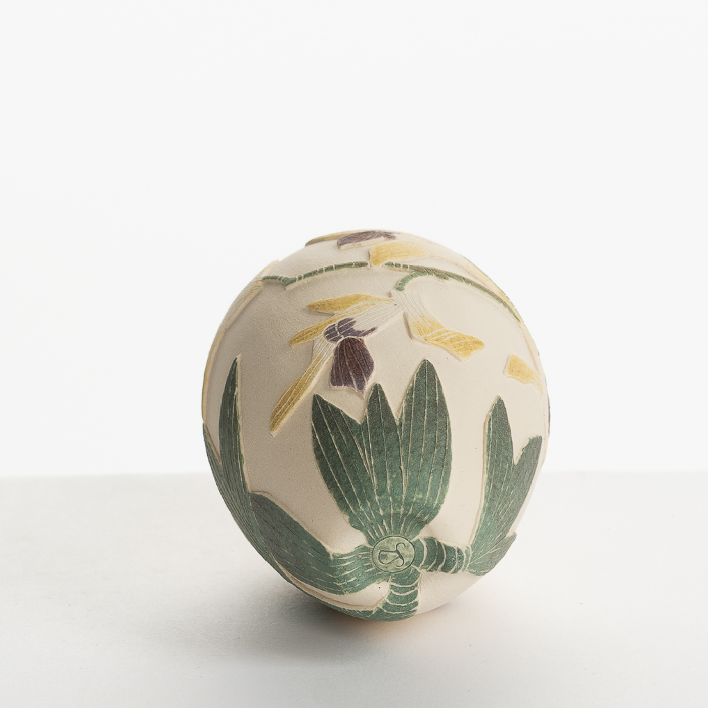 Yellow Antelope Orchid Vessel TS516Y24