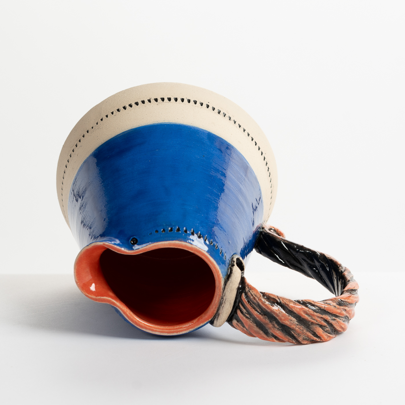 Jug Large sky blue/coral peach LMS469Y60