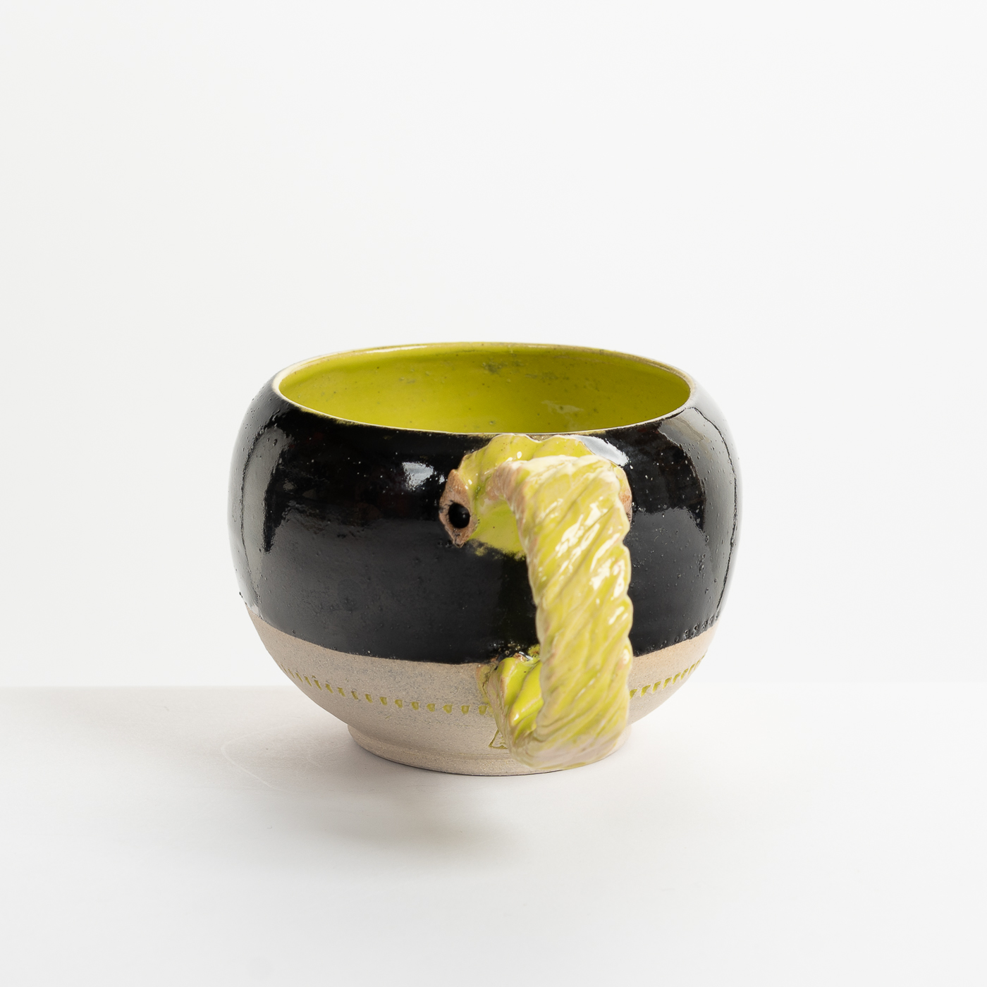 Round Mug lime green/shiny black LMS469Y66