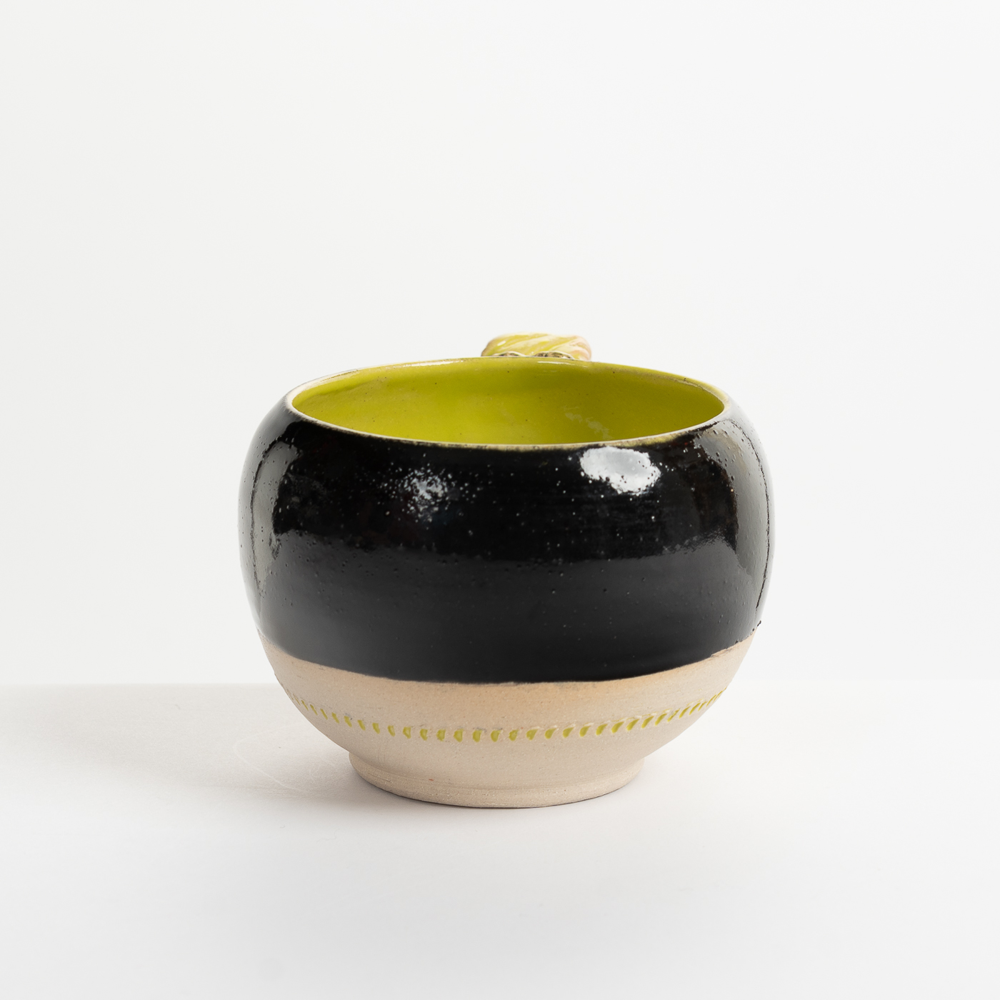 Round Mug lime green/shiny black LMS469Y66