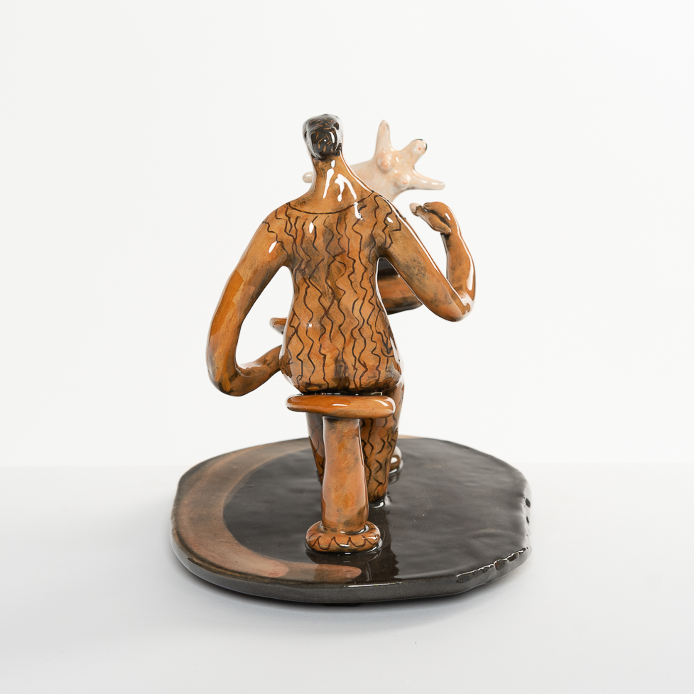 Classical Woman Painting a Sculpture JS314Y286