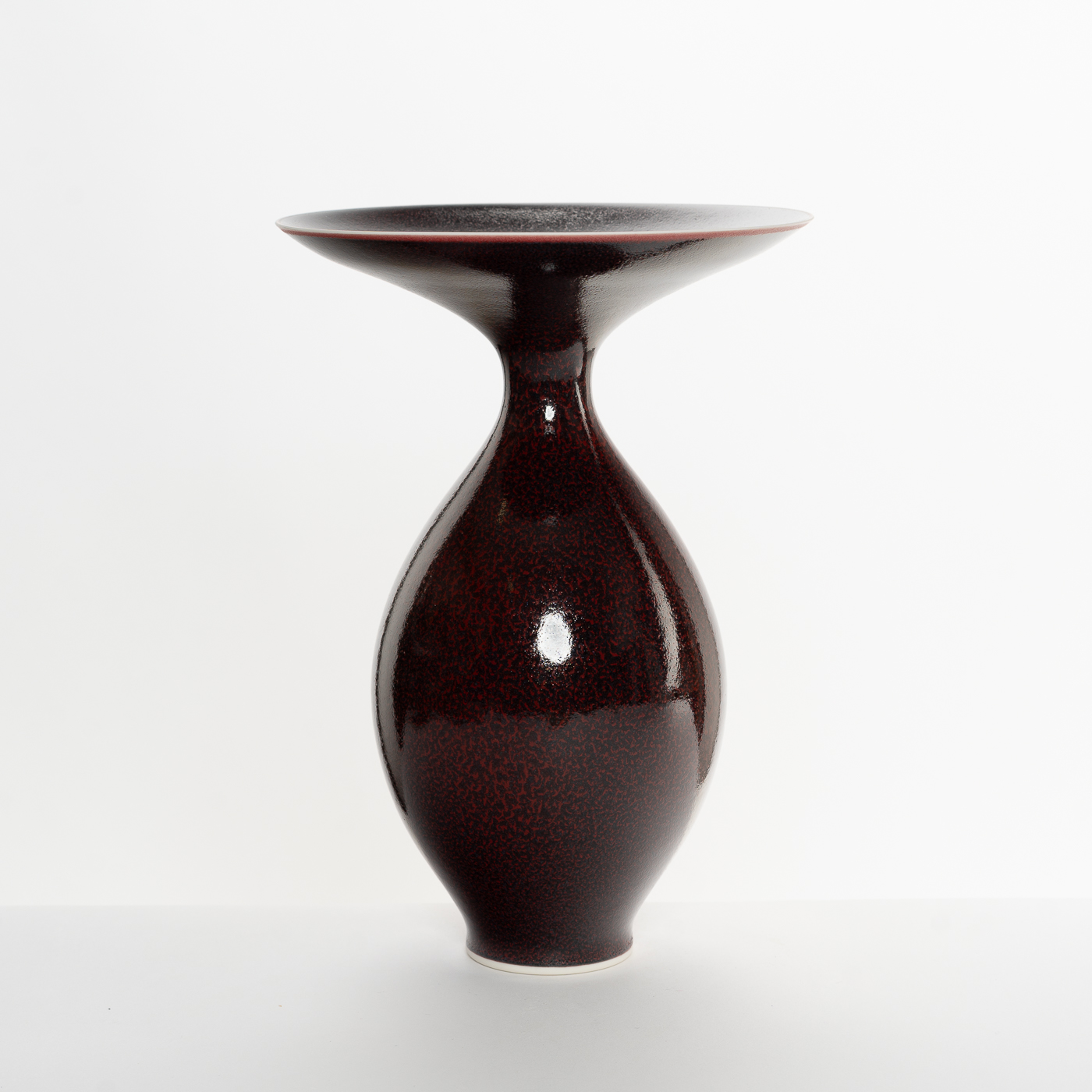AS278Y83 Aubergine Wide Top Vase