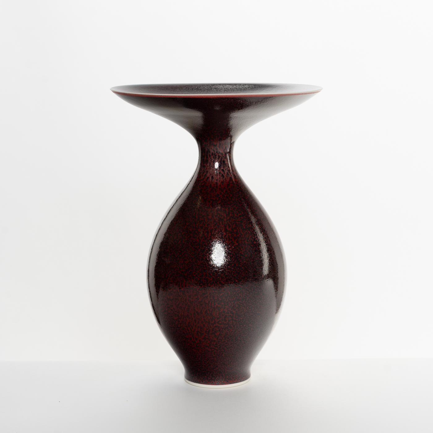 AS278Y83 Aubergine Wide Top Vase