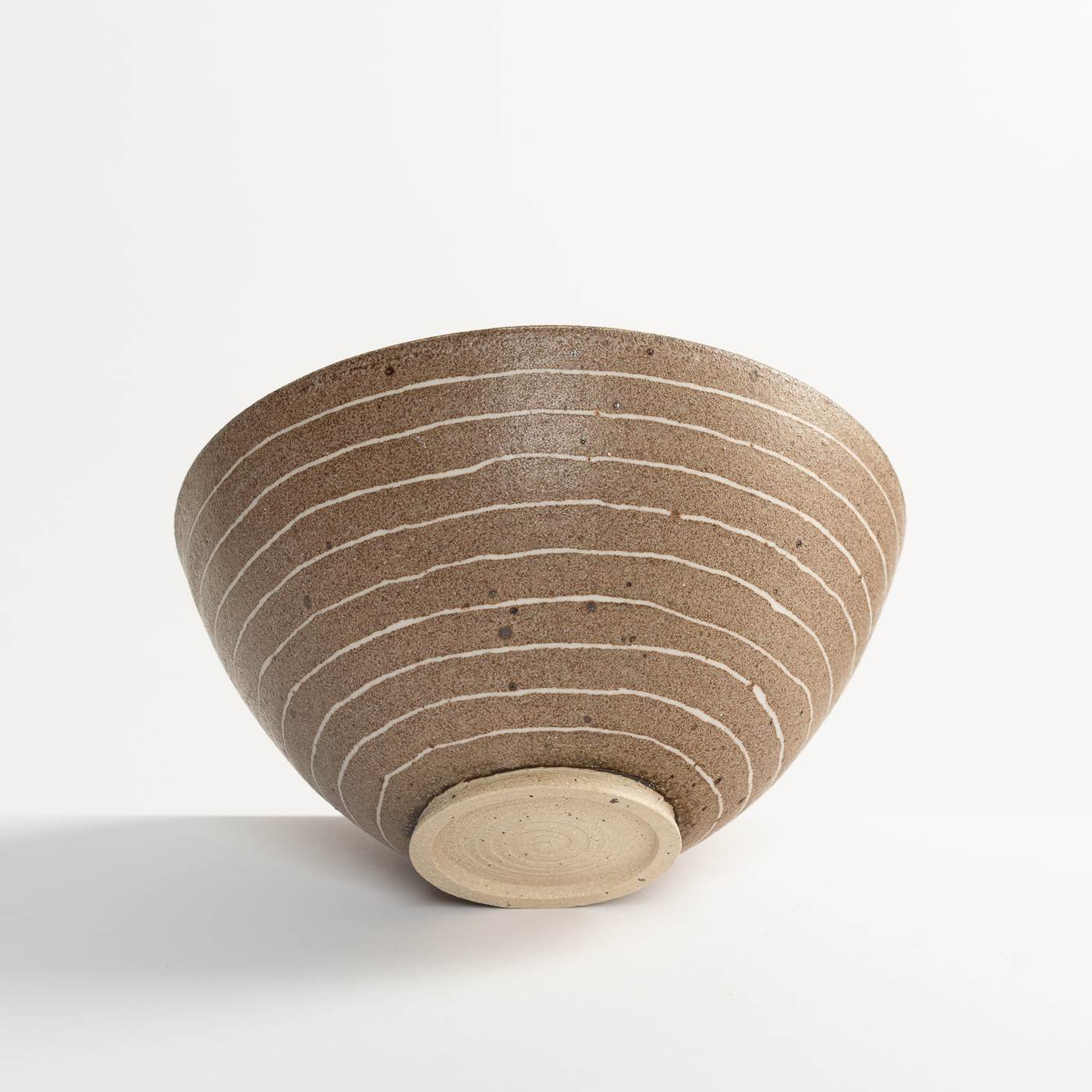 Brown Stripy Round Bowl AP575Y19