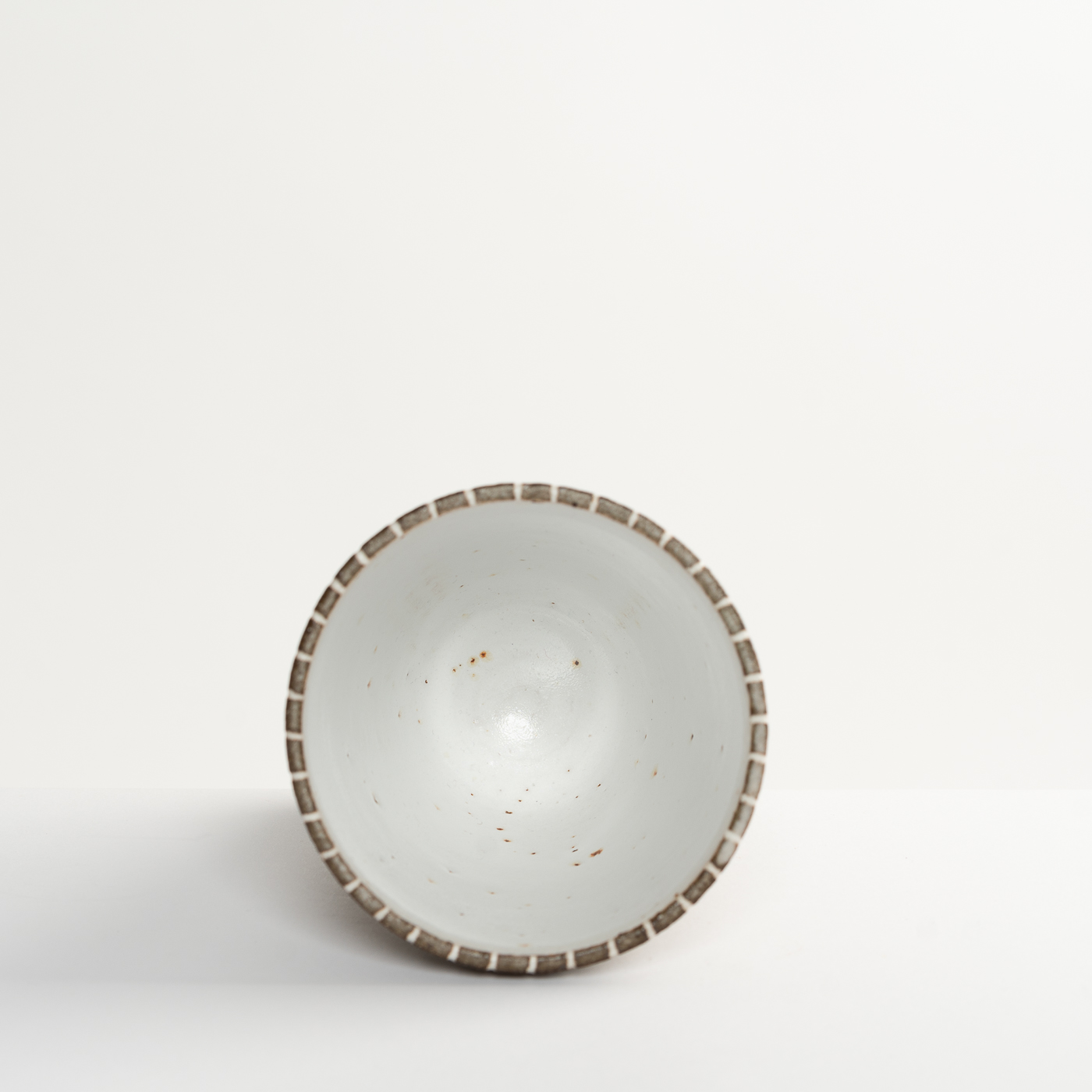 Brown Stripy Conical Vessel AP575Y22