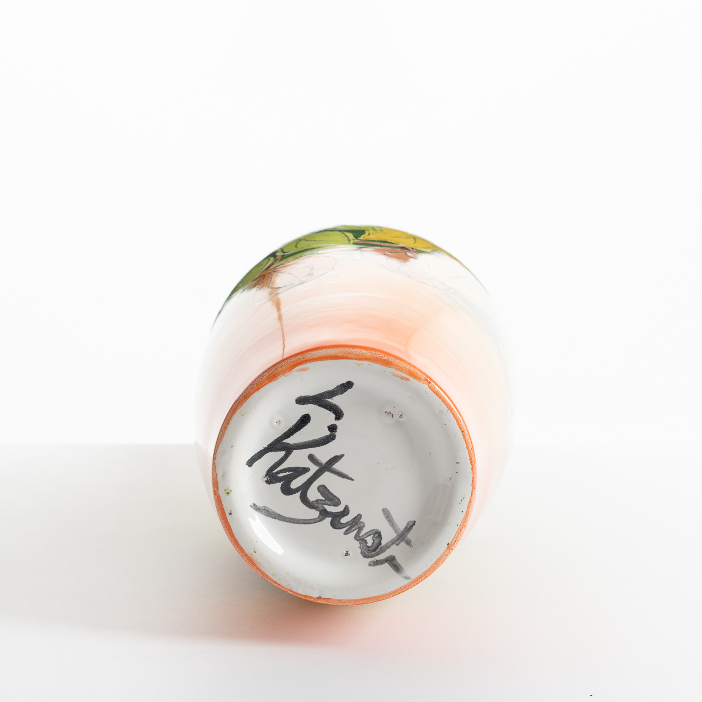 LK256Y531 Spear Vase Fig Leaves