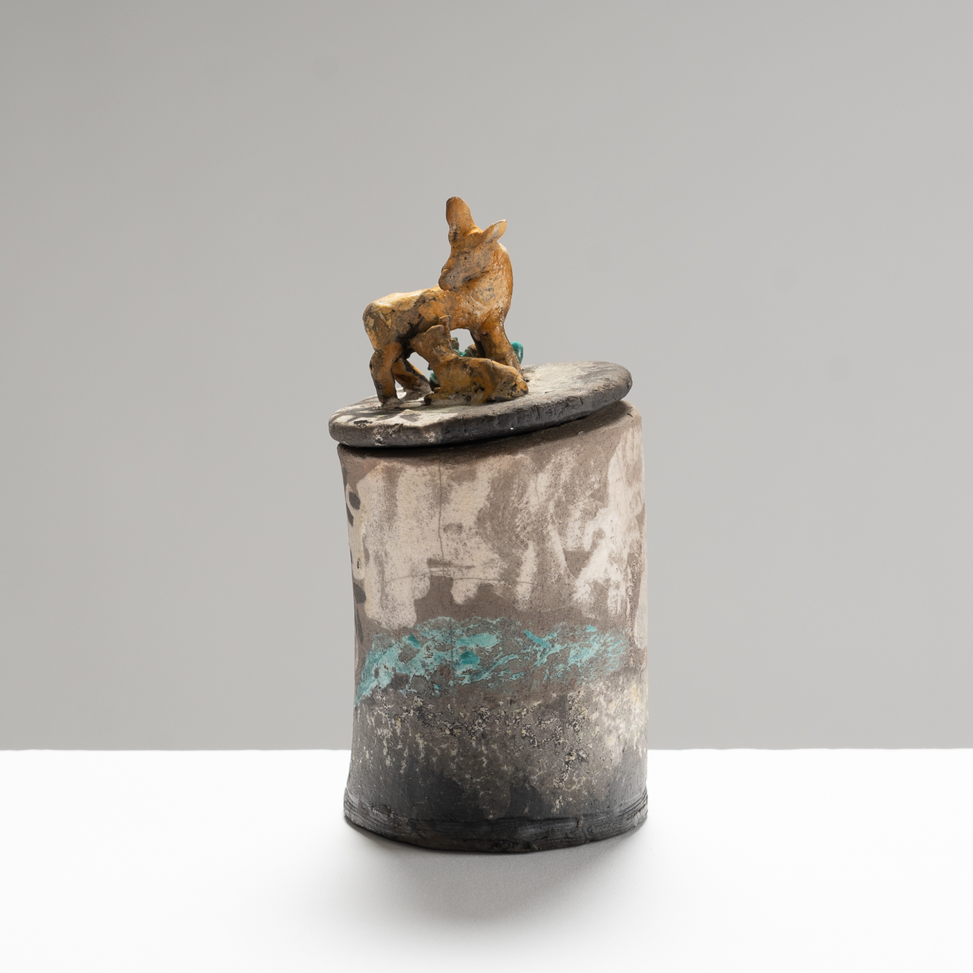 HT473Y126 Doe and Fawn Message Box