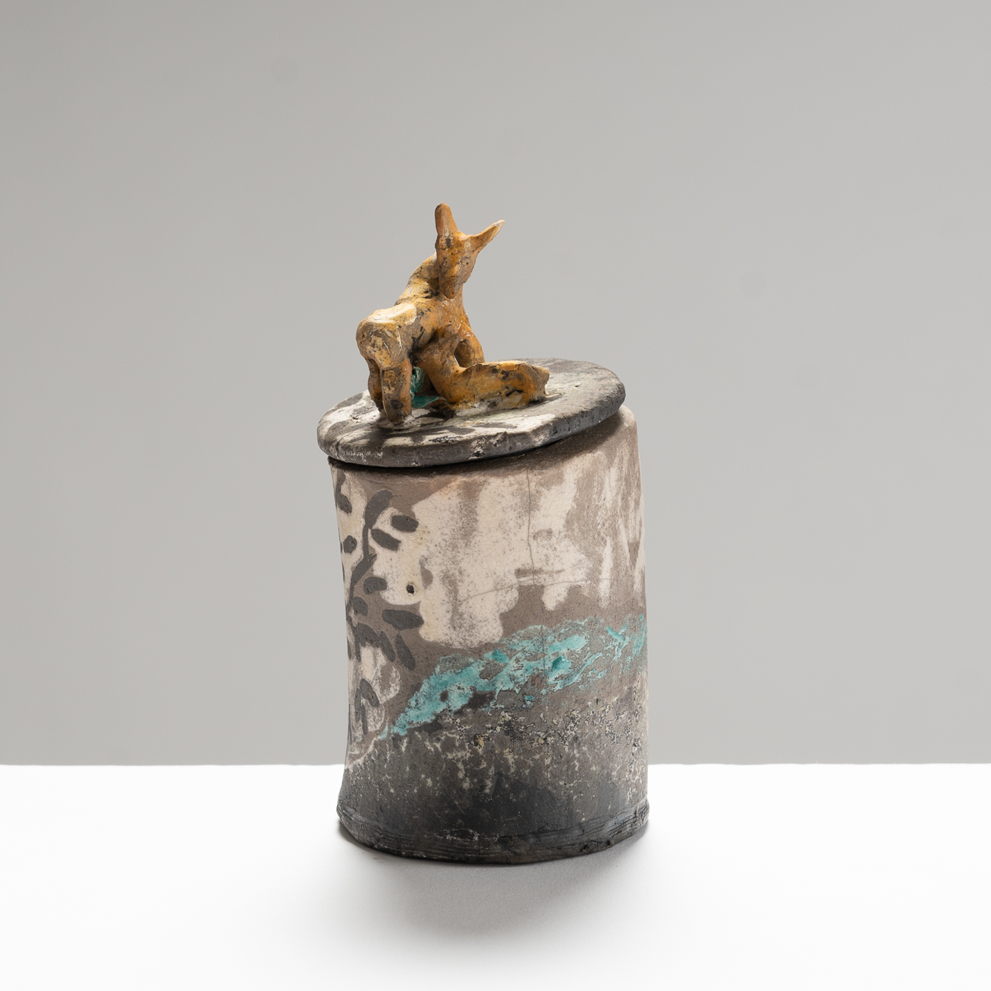 HT473Y126 Doe and Fawn Message Box