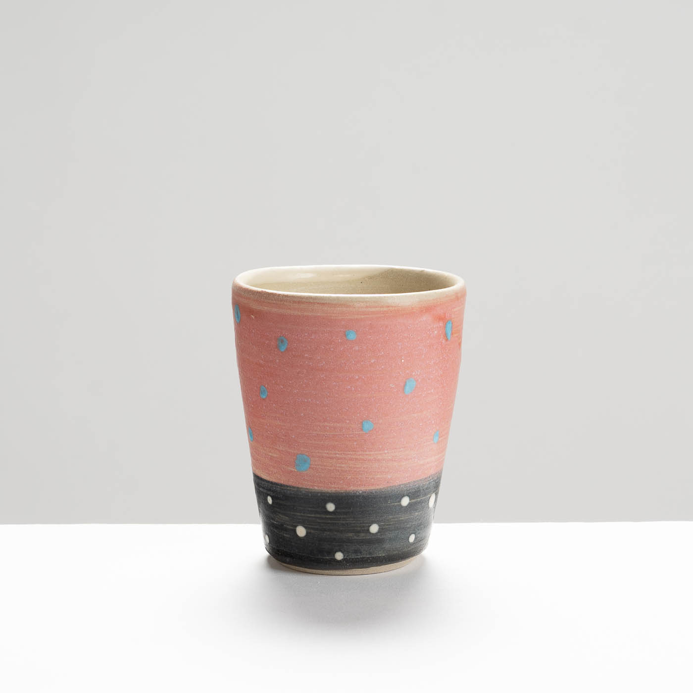 JFK394Y356 Pink Spotted Yunomi