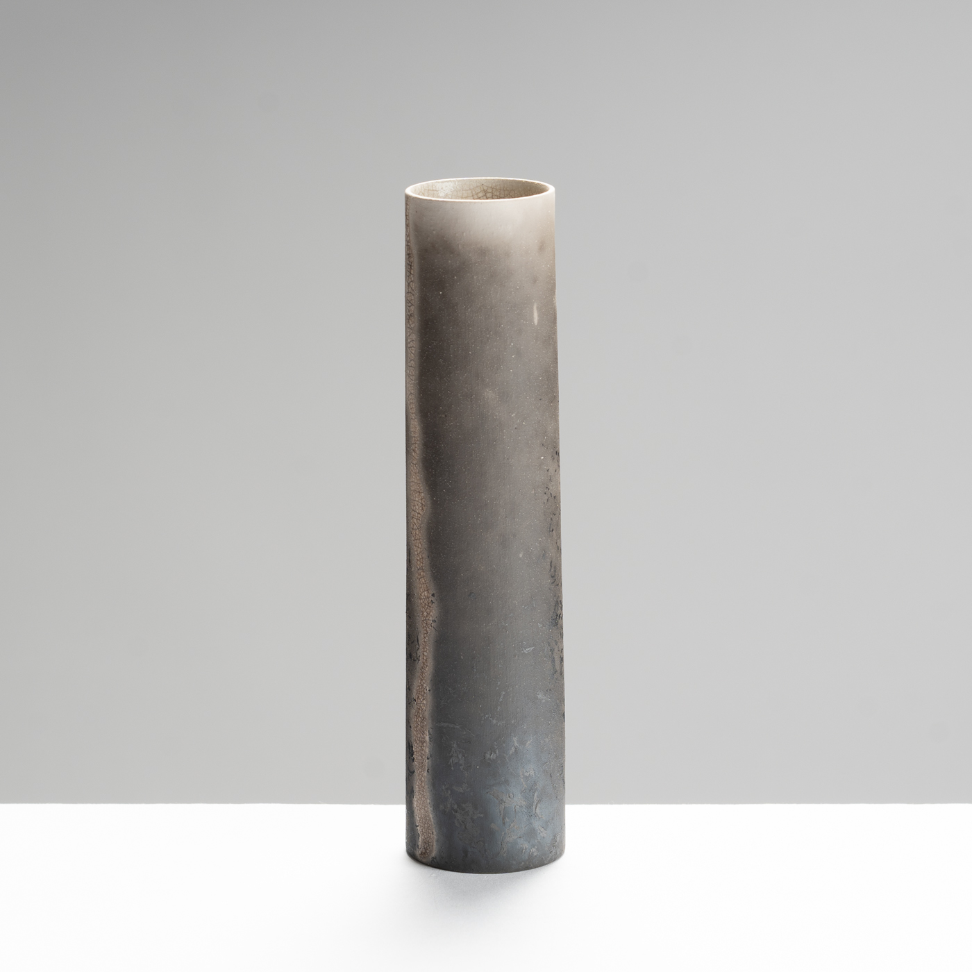 KS400Y65 Rivier - Raku Tapered Vessel