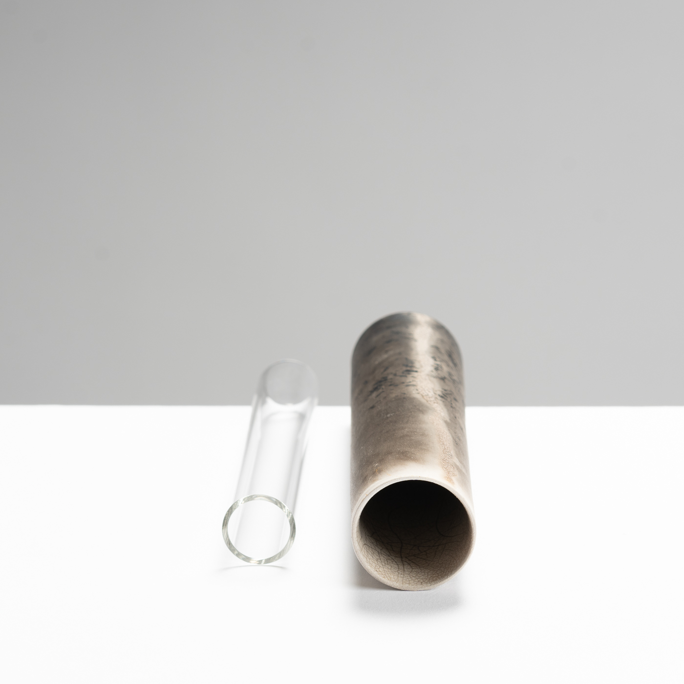 KS400Y65 Rivier - Raku Tapered Vessel