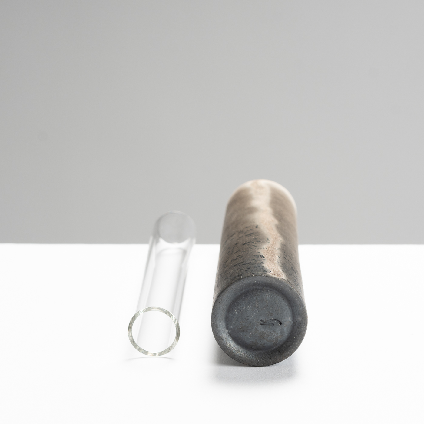 KS400Y65 Rivier - Raku Tapered Vessel