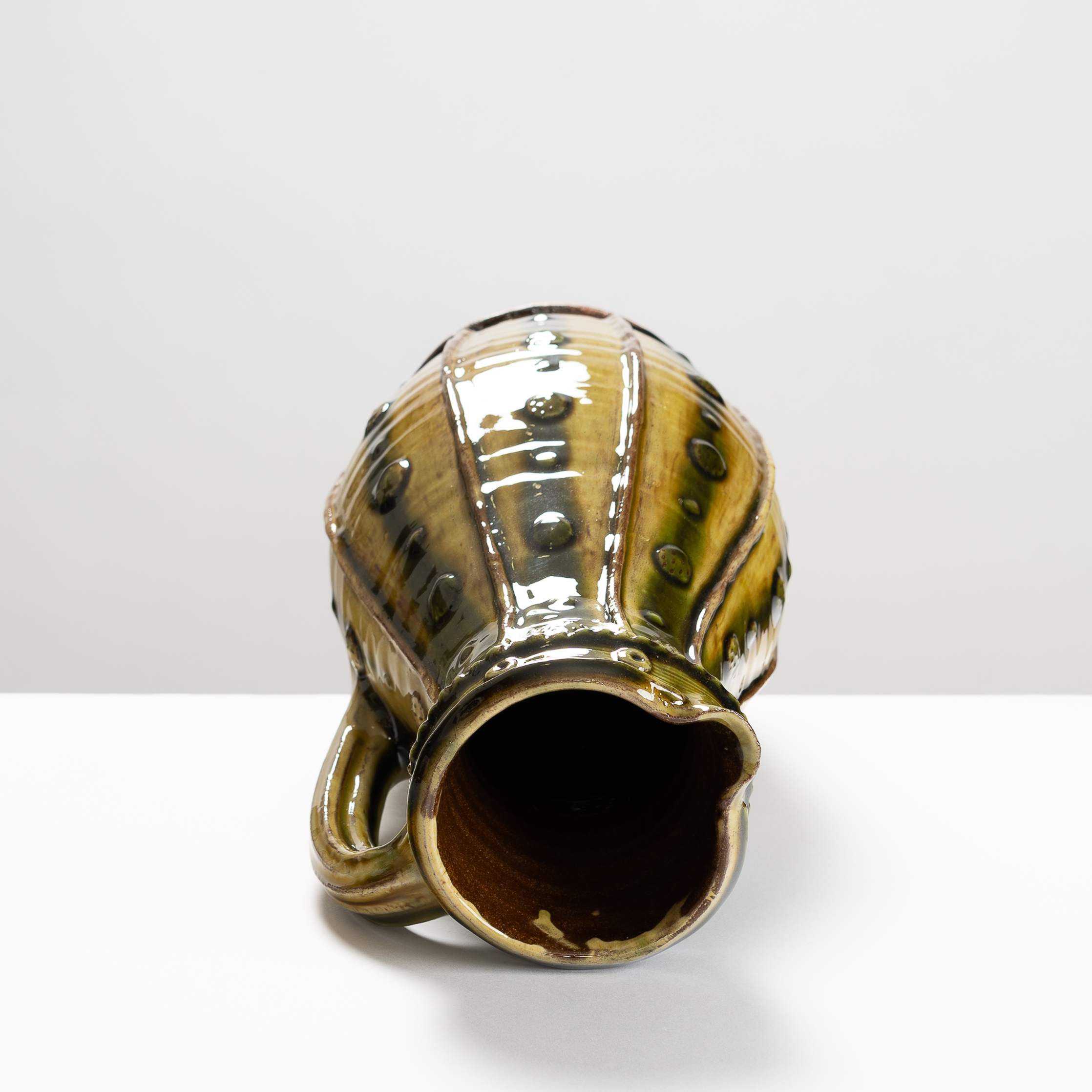 DF481Y84 Slender Applique Jug Green