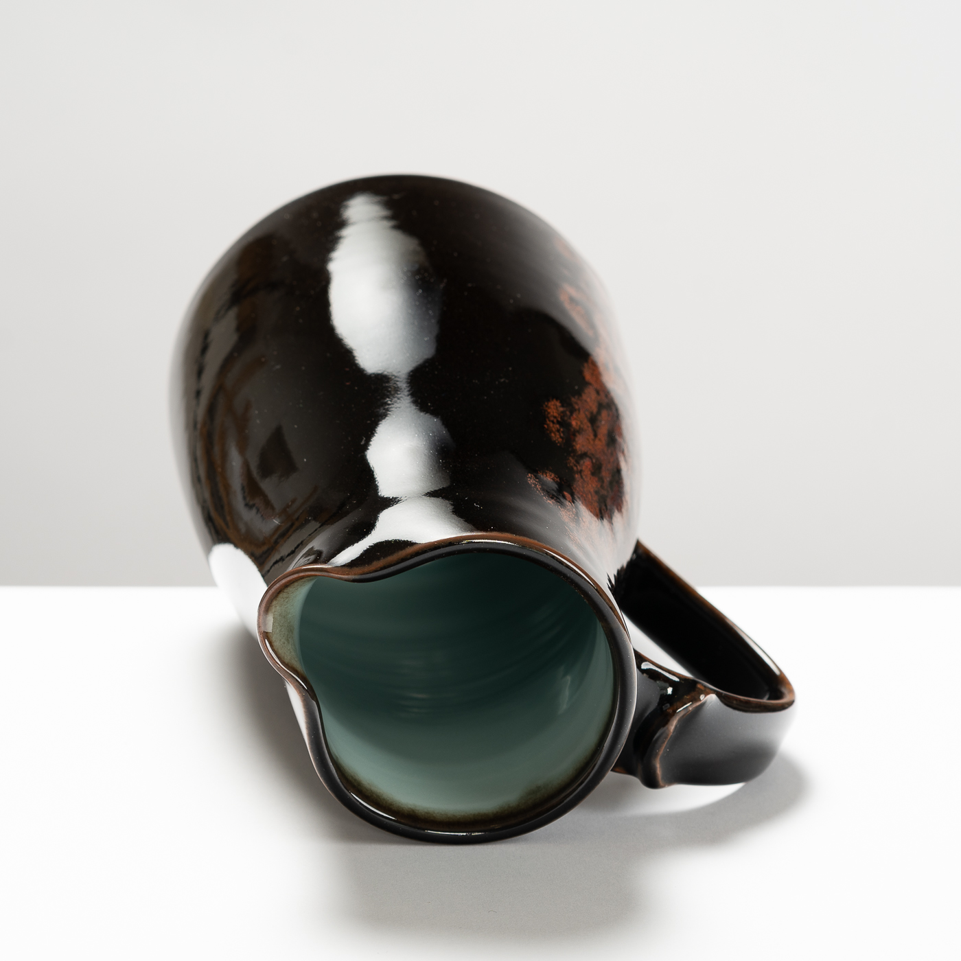 CK233Y1624 Jug Tenmoku and Celadon