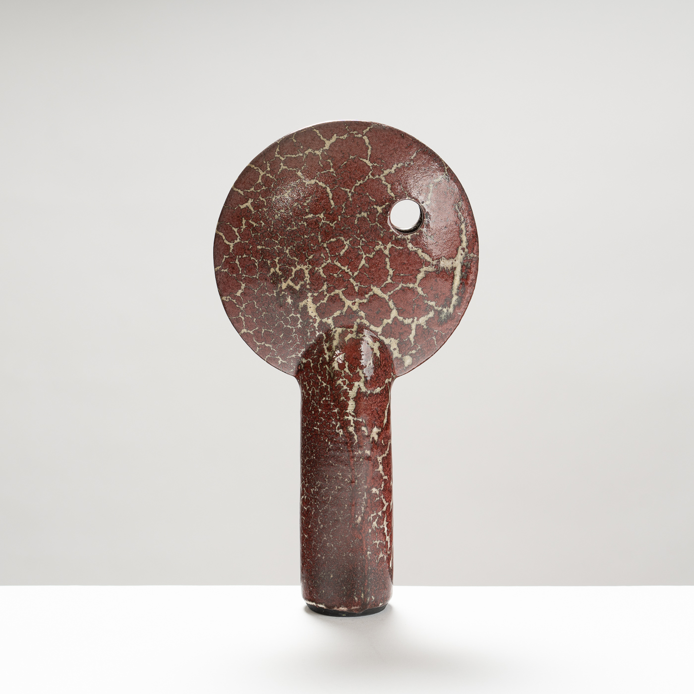 BC298Y20 Raku Sculptural Form