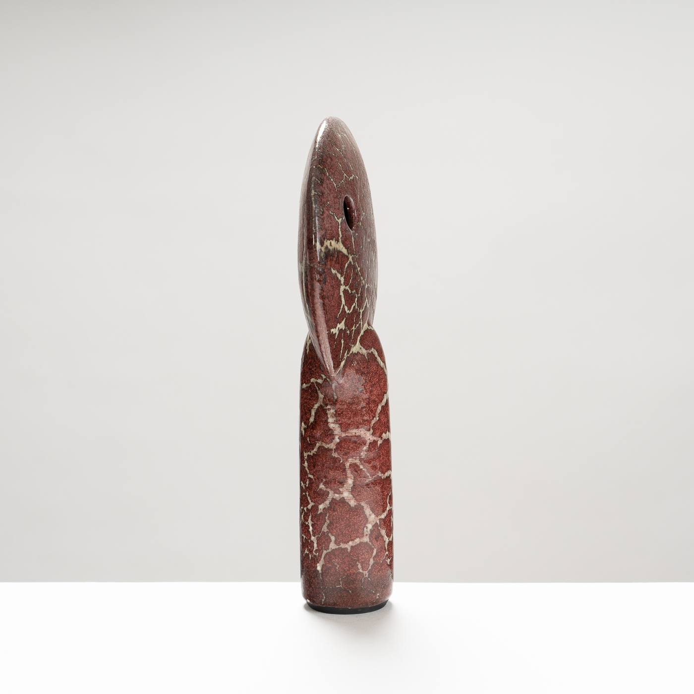 BC298Y20 Raku Sculptural Form