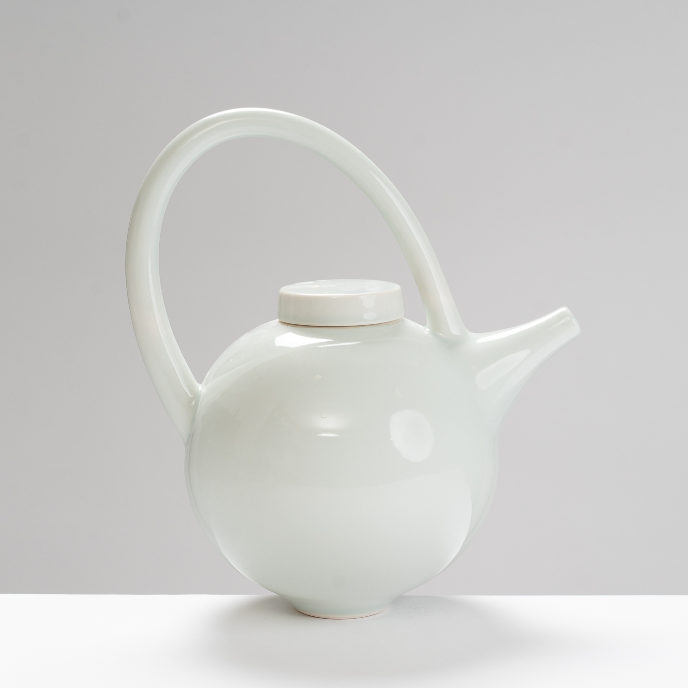 TT525Y173 Round Teapot Clear/blue