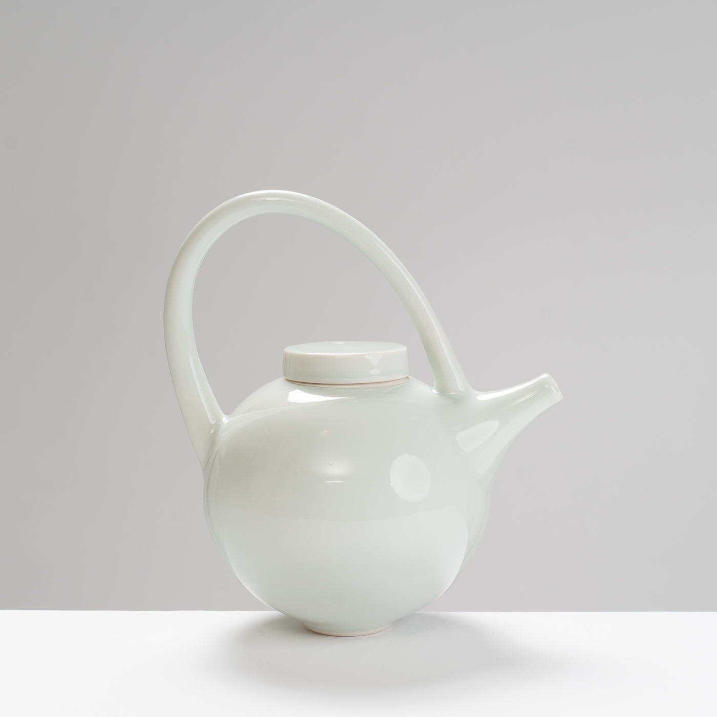 TT525Y176 Small Round Teapot Clear/Blue