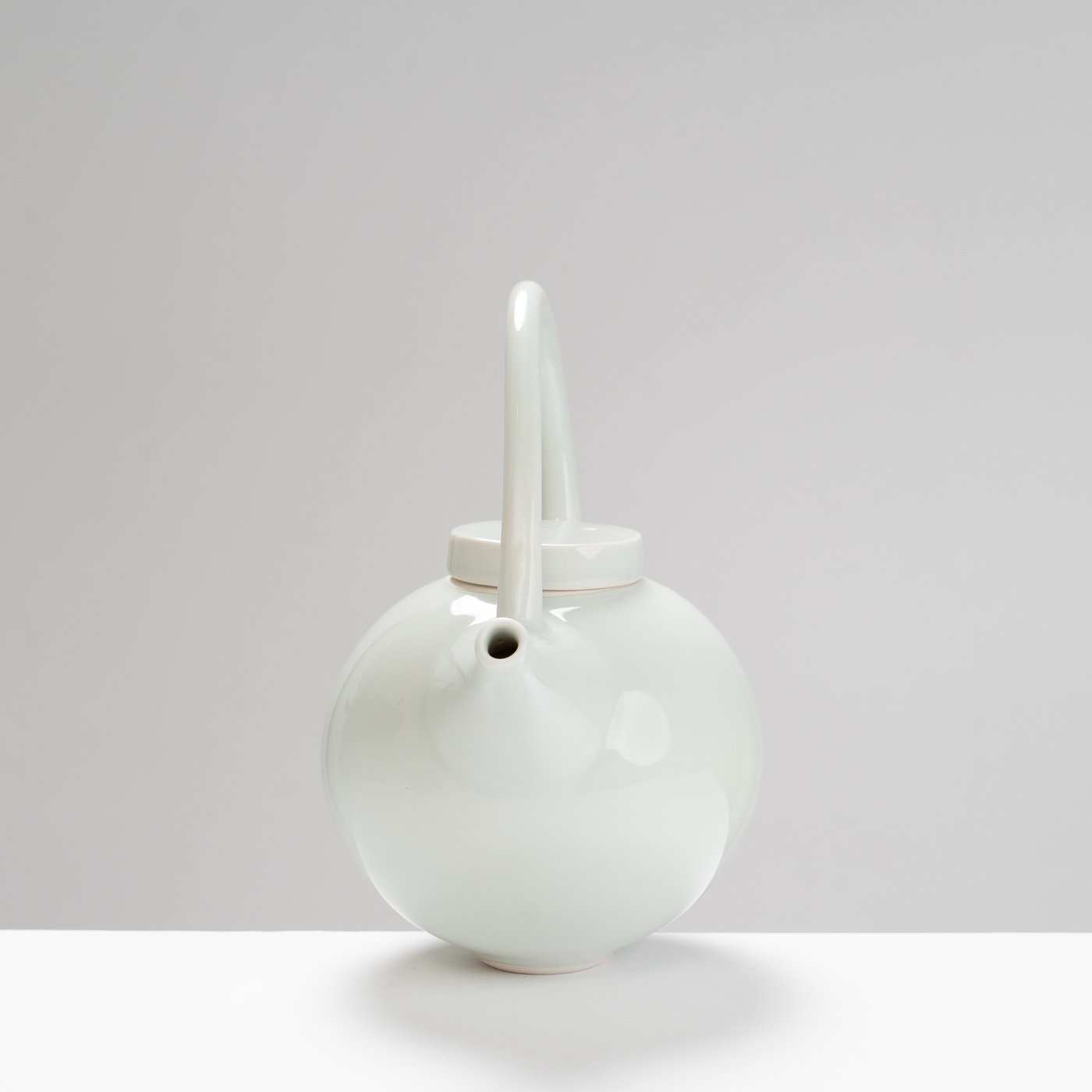 TT525Y176 Small Round Teapot Clear/Blue