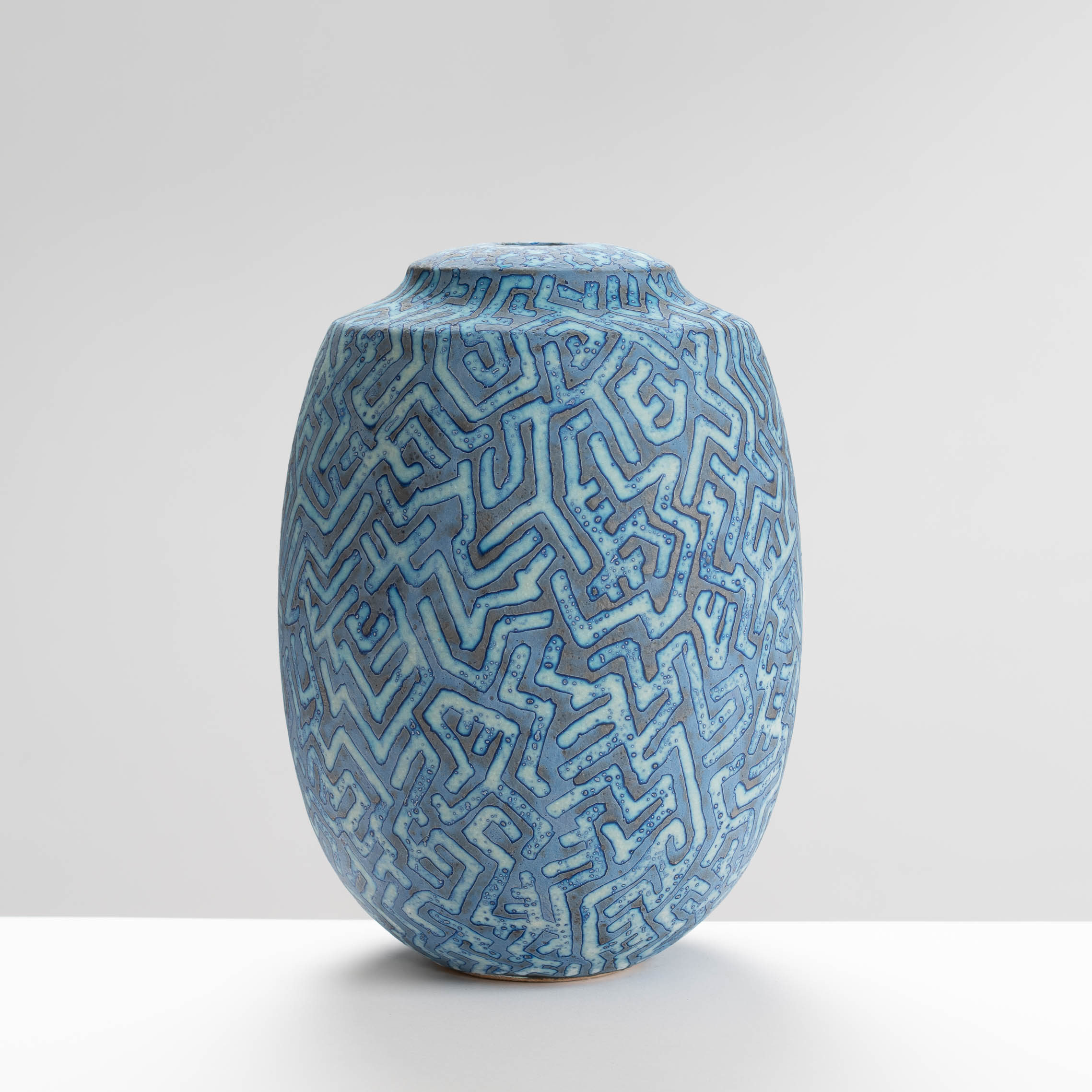PB161X602 Blue Vessel Geometric