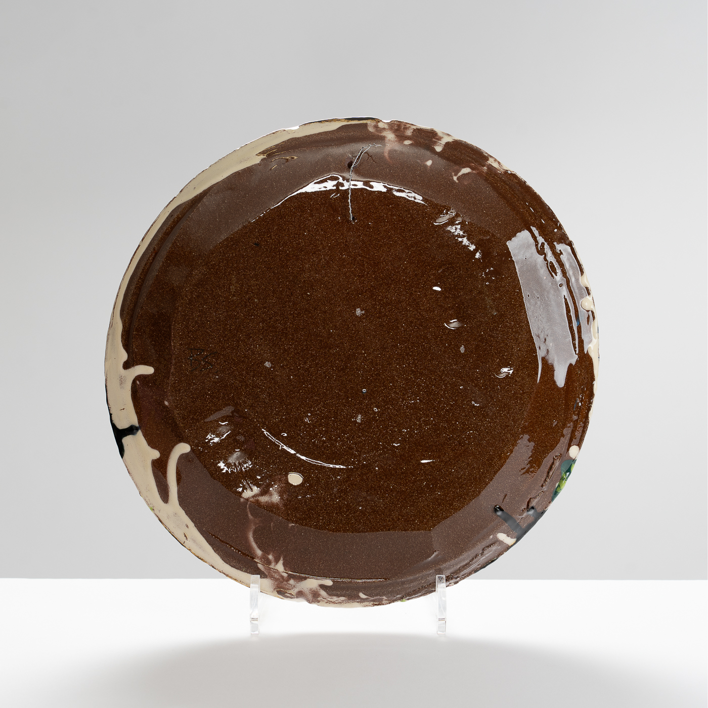 BS355Y292 Platter with Green