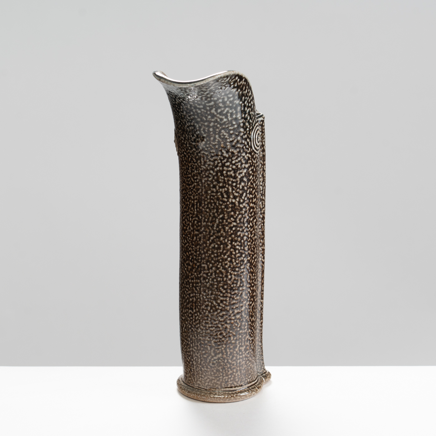 WK30Y616 salt glazed fluted jug