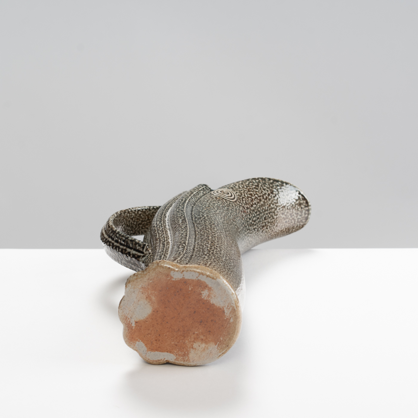 WK30Y617 salt glazed fluted jug