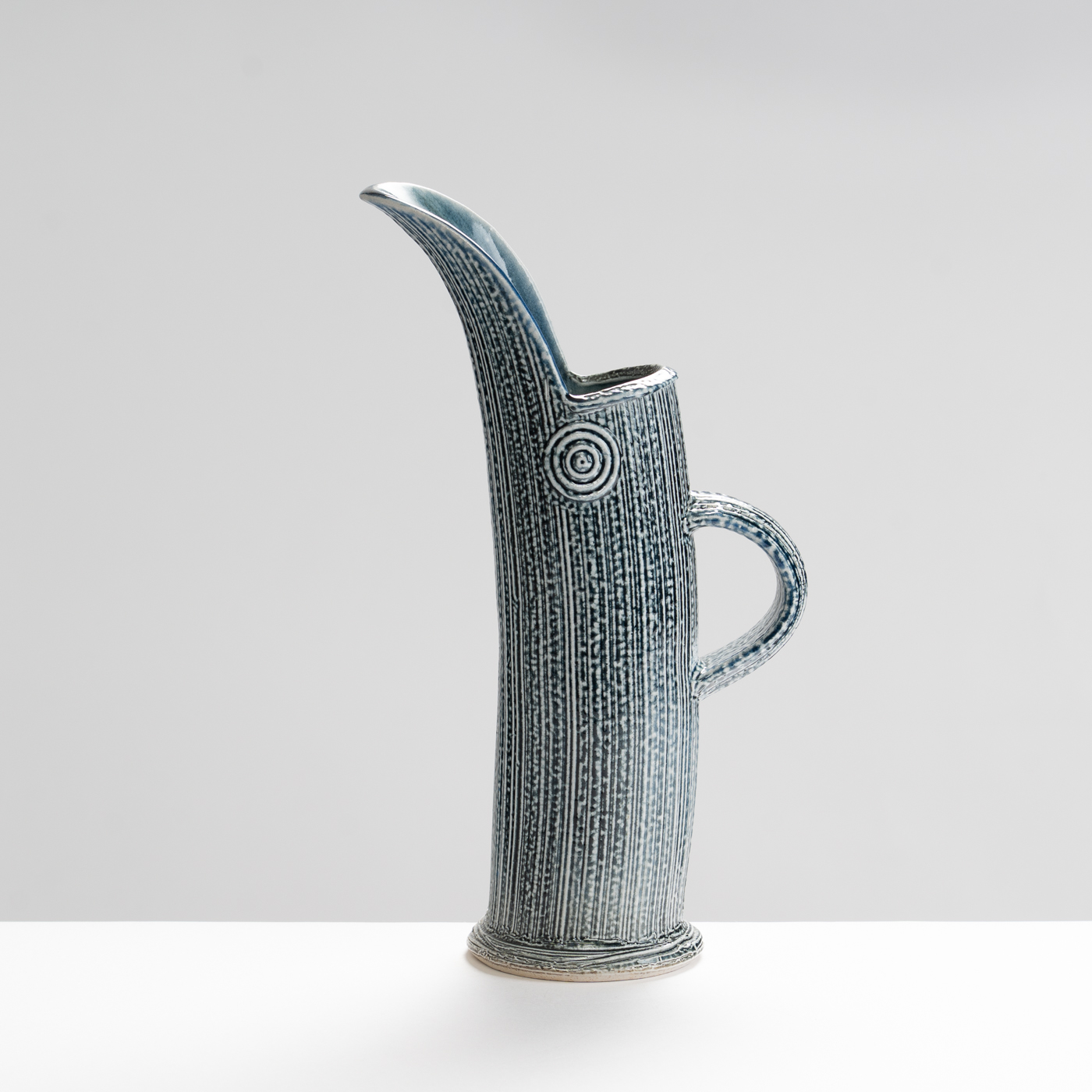 WK30Y618 salt glazed extruded jug