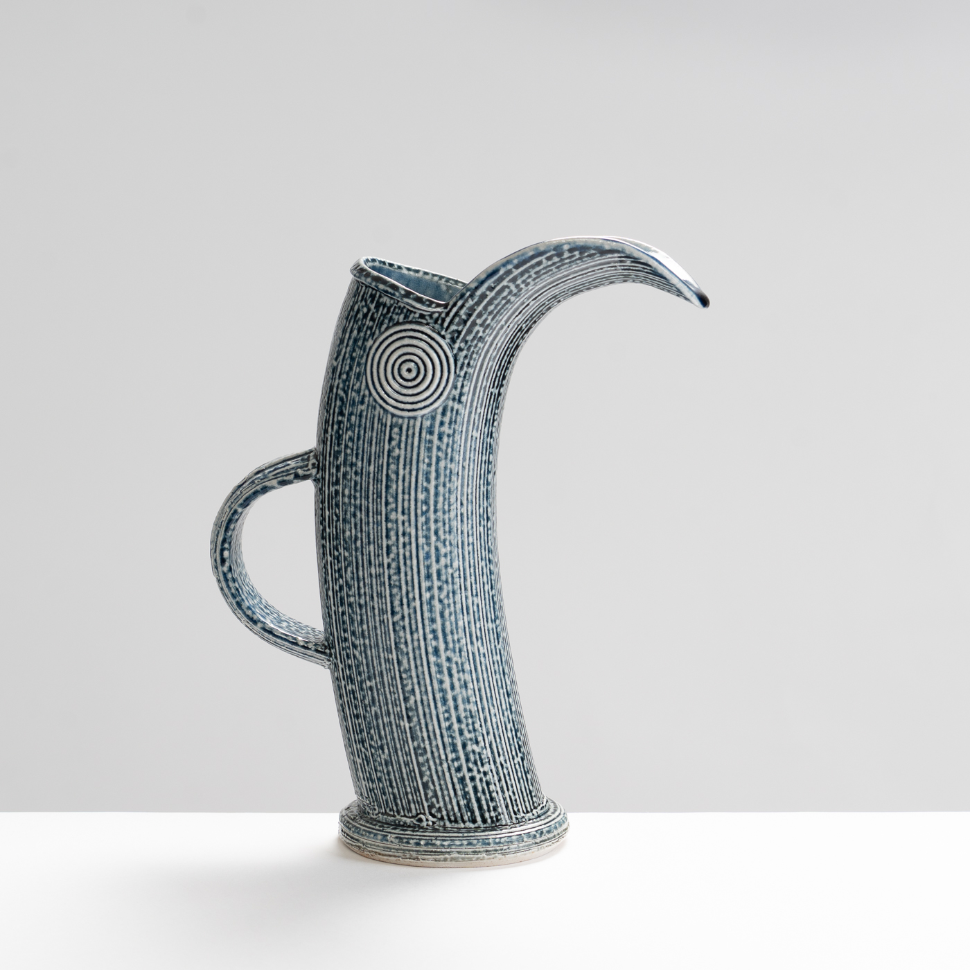 WK30Y619 salt glazed extruded jug