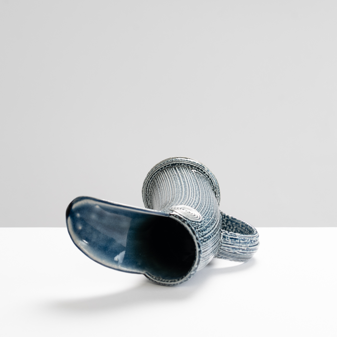 WK30Y619 salt glazed extruded jug