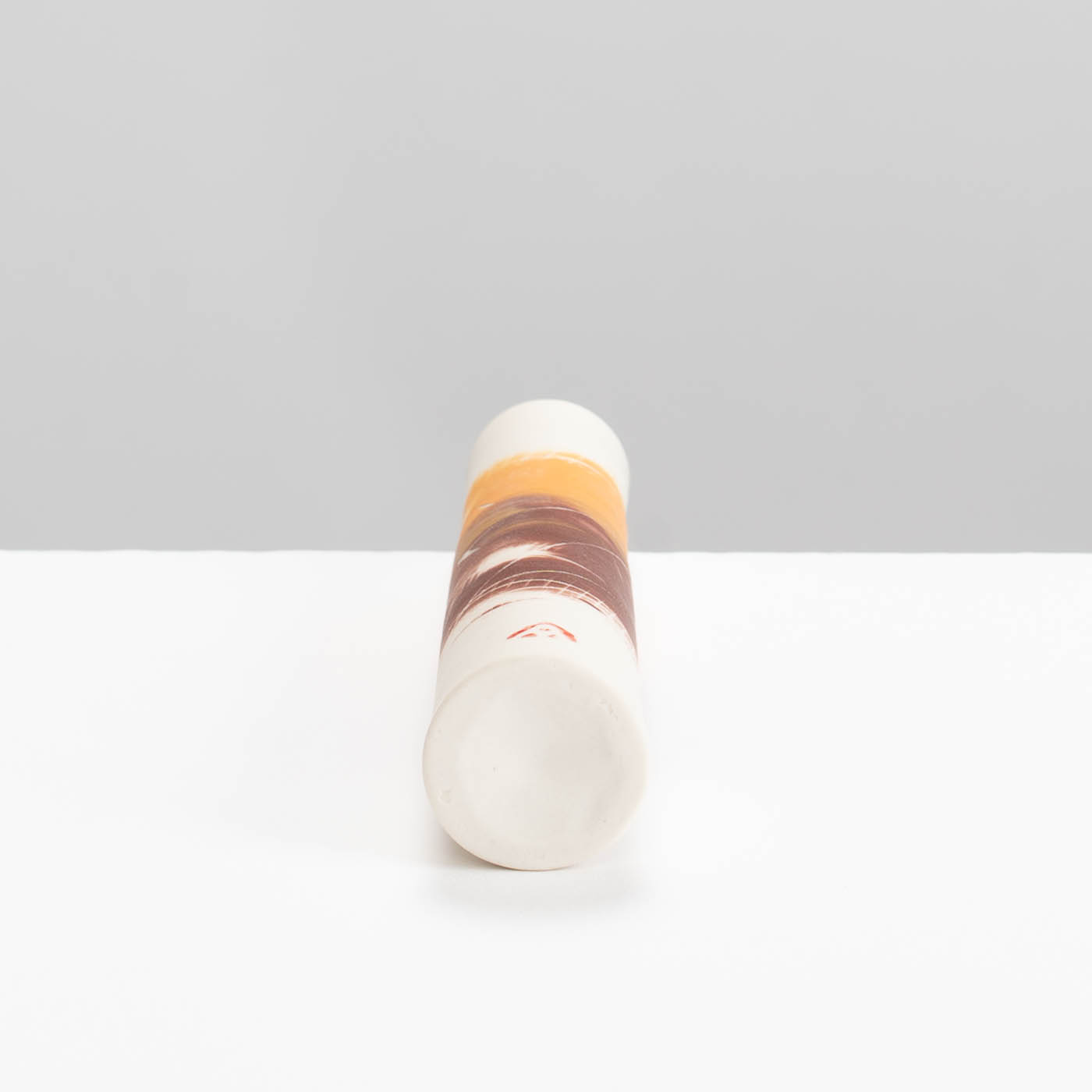 AT488Y481 Single Stem Vase Red and Orange