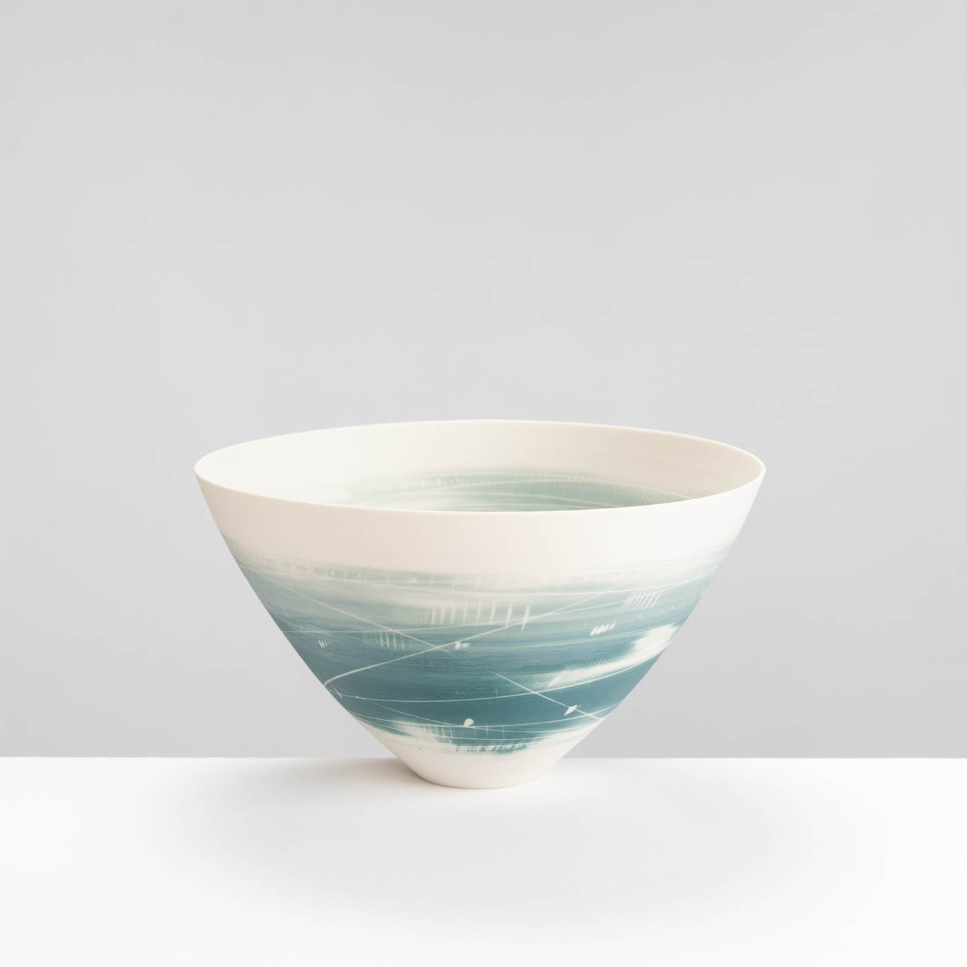 AT488Y496 Rounded Bowl Two Teals