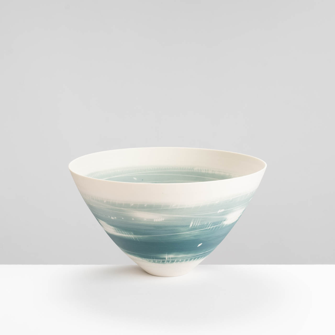 AT488Y496 Rounded Bowl Two Teals