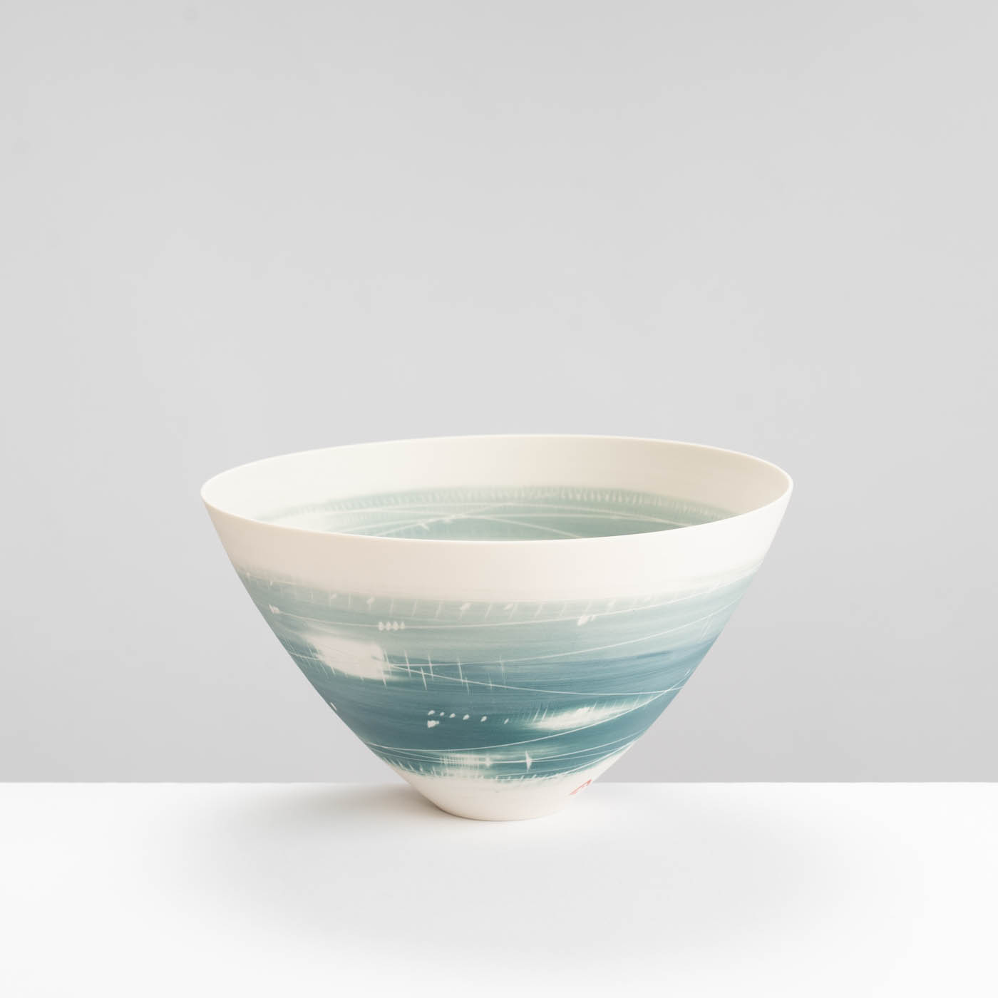 AT488Y496 Rounded Bowl Two Teals