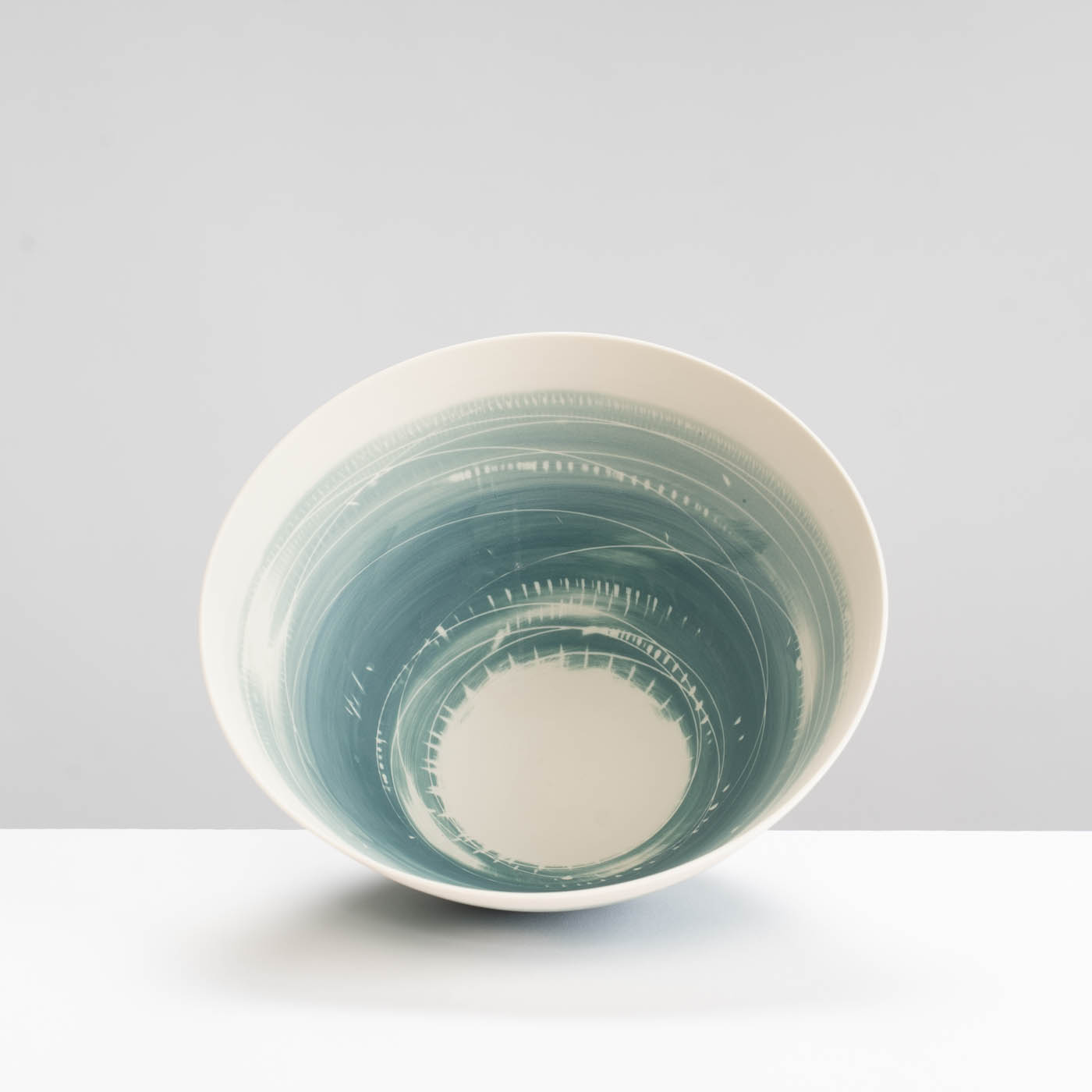 AT488Y496 Rounded Bowl Two Teals