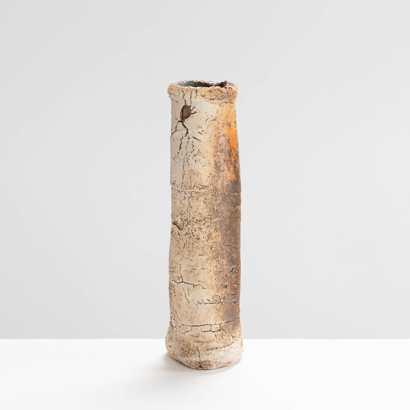 JK375Y275 Tall Ballclay Flattened Vase