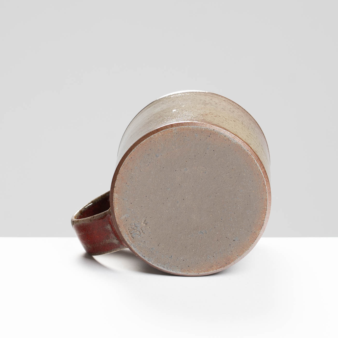 JTW322Y855 Breakfast Mug Plain Red/Grey